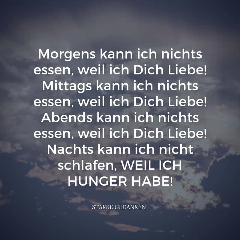 Weil ich dich liebe Spruch 