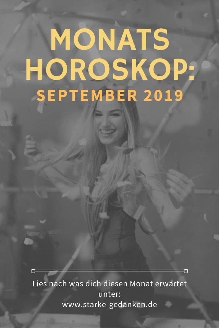 Monatshoroskop: September 2019