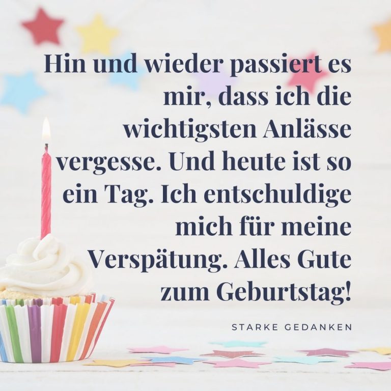 Geburtstag vergessen So machst du es wieder gut!