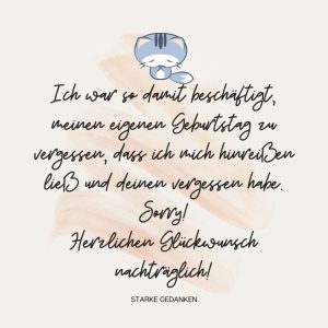 Geburtstag vergessen So machst du es wieder gut!