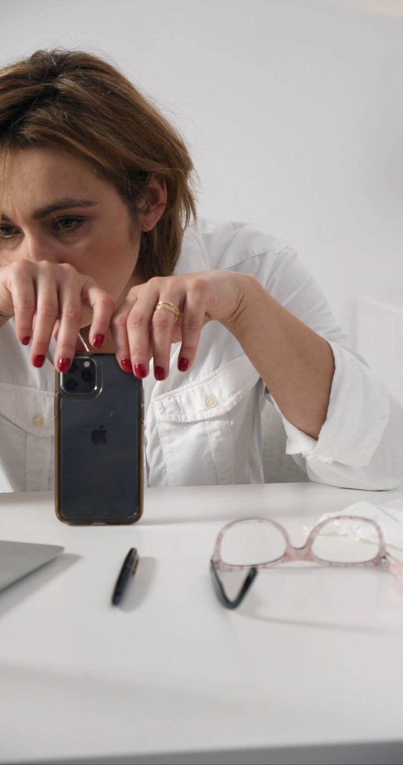 Sad Woman Crying in Front of a Computer Free Stock Video Footage, Royalty-Free 4K & HD Video Clip