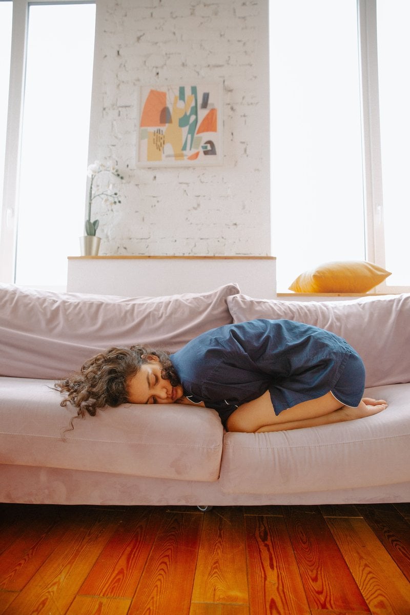 Woman Suffering from a Stomach Pain &middot; Free Stock Photo