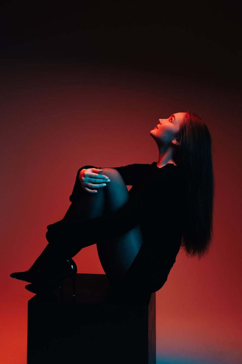 A Woman in Darkness &middot; Free Stock Photo
