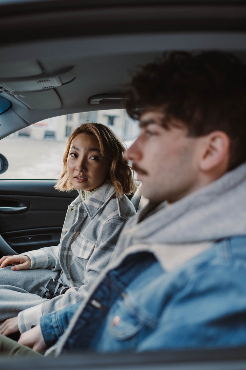 Couple Sitting in Car · Free Stock Photo Couple Sitting in Car · Free Stock Photo