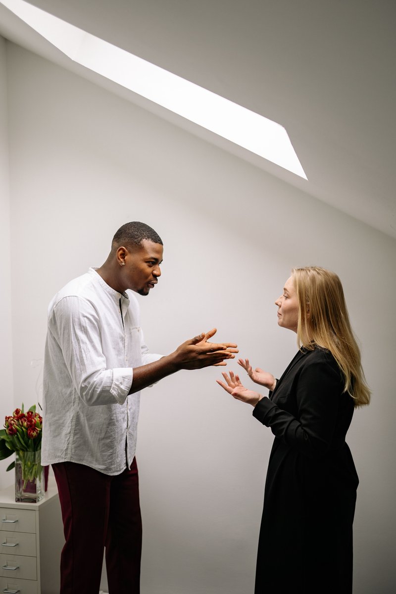 Man Having an Argument with a Woman · Free Stock Photo Man Having an Argument with a Woman · Free Stock Photo