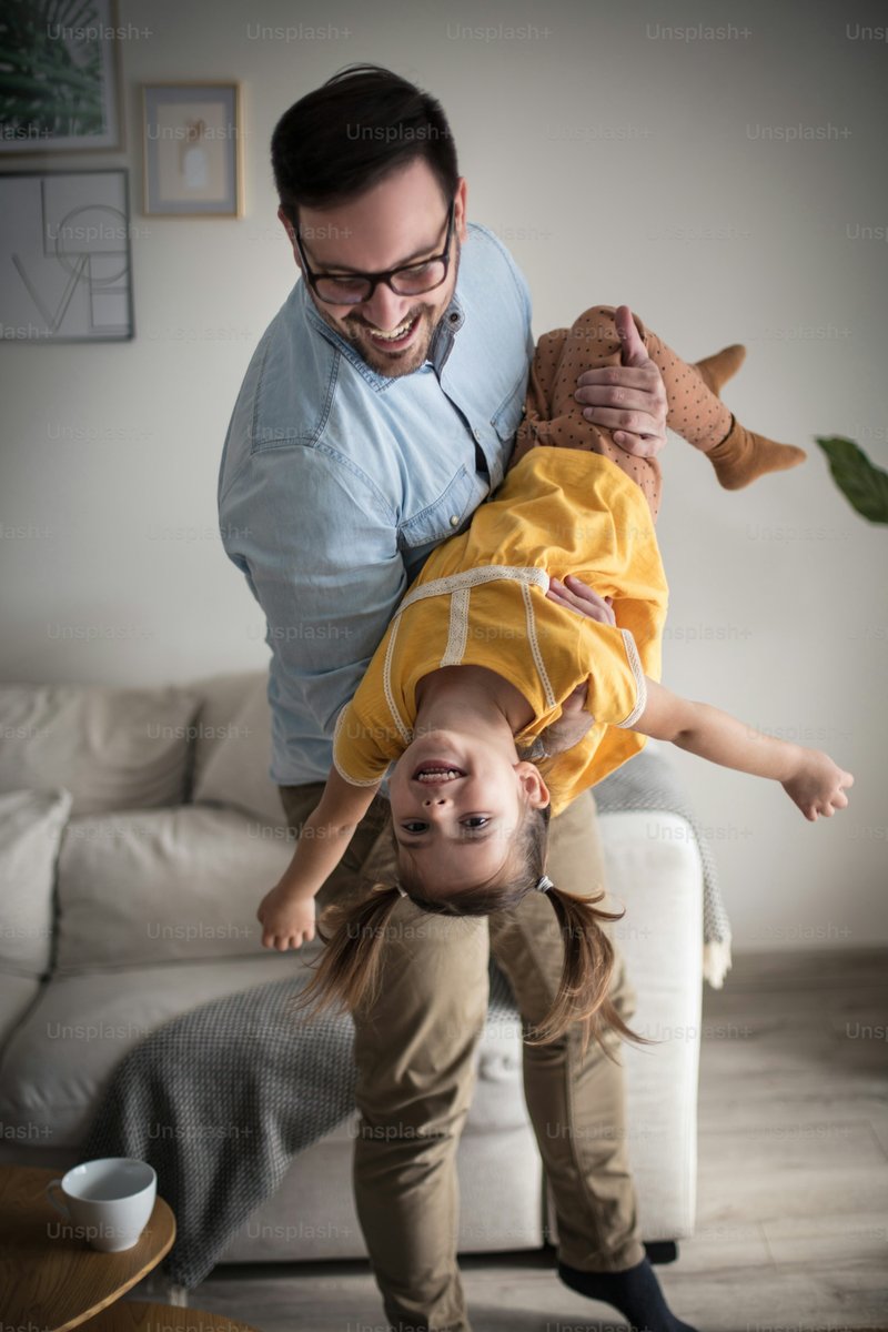 Moment of happiness. Father and daughter playing at home. photo – Family Image on Unsplash Moment of happiness. Father and daughter playing at home. photo – Family Image on Unsplash