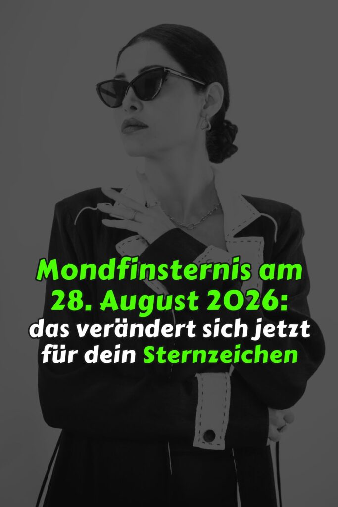 Mondfinsternis am 28. August 2026 - das verändert sich jetzt für dein Sternzeichen