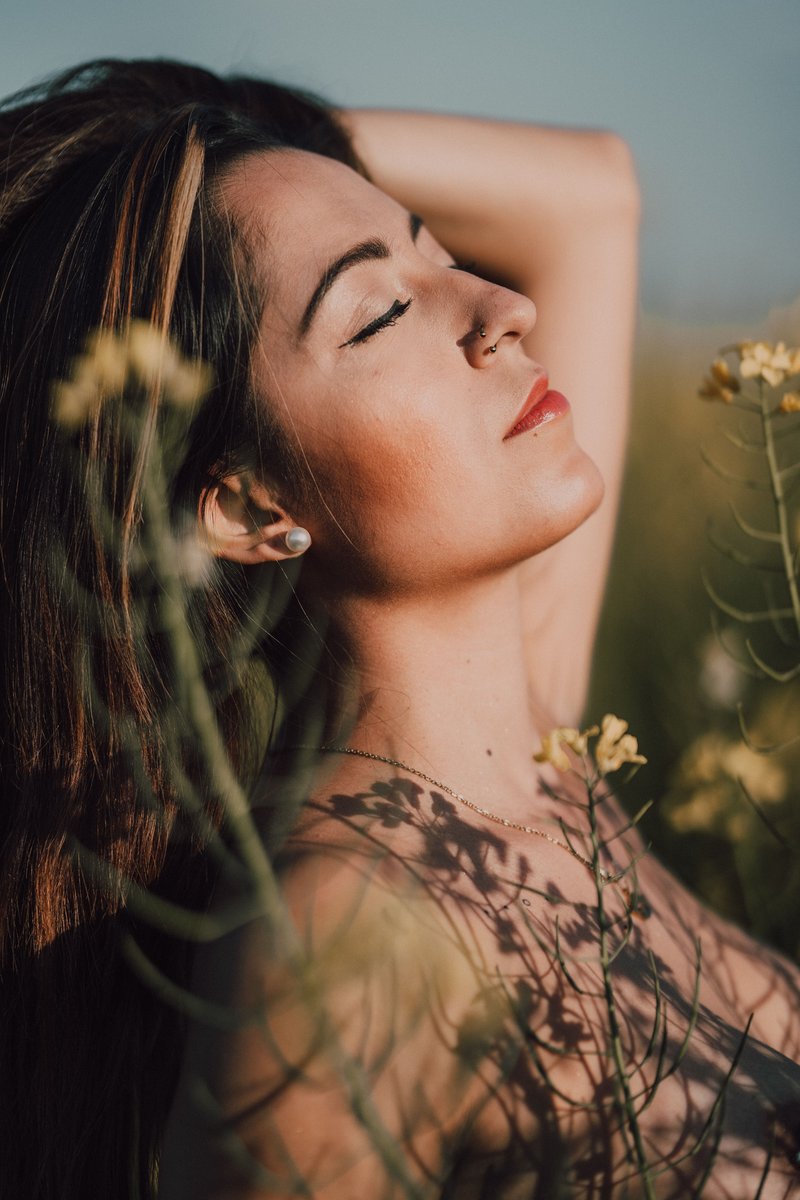 Beautiful Woman with Eyes Closed · Free Stock Photo Beautiful Woman with Eyes Closed · Free Stock Photo