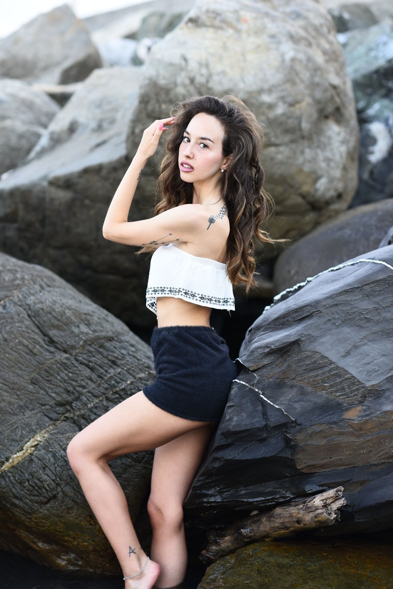 Female Model Posing on the Coast · Free Stock Photo Female Model Posing on the Coast · Free Stock Photo