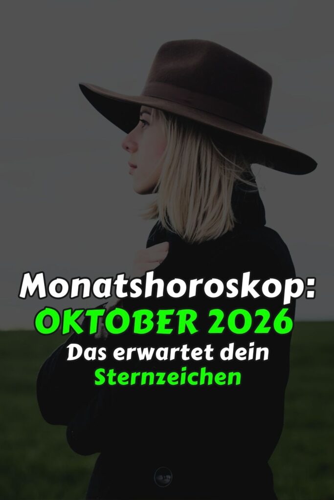 Monatshoroskop Oktober 2026: Das erwartet dein Sternzeichen